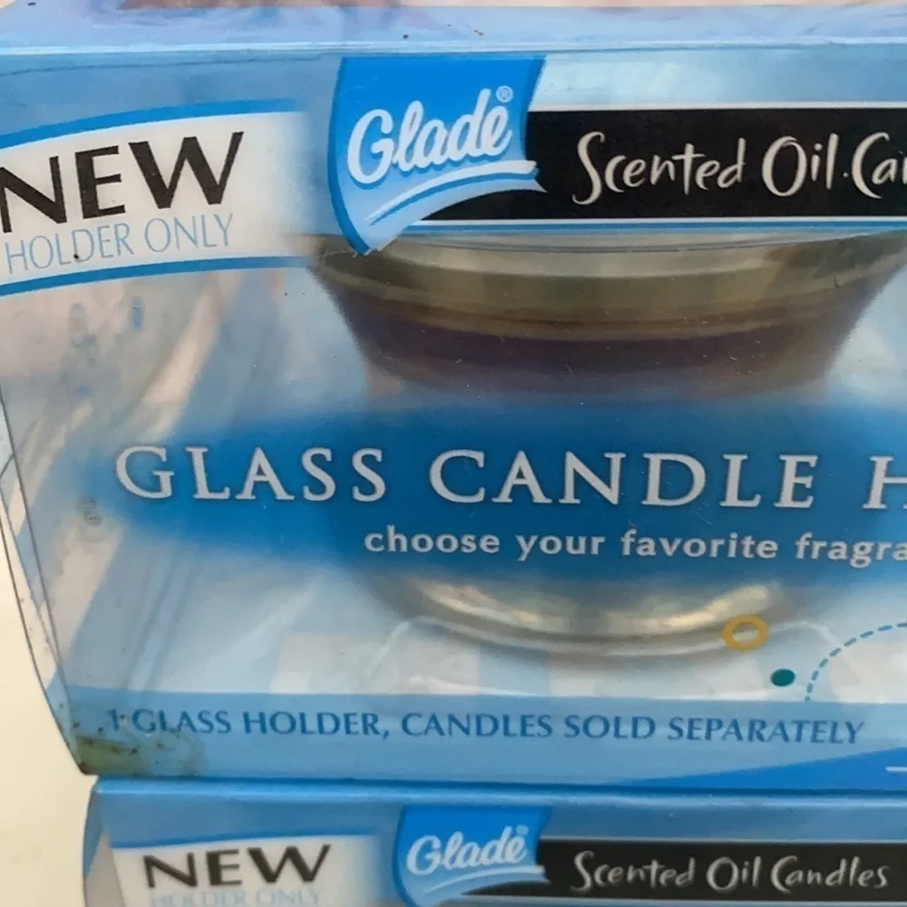 3/$20.  Glade Glass Candle Holder Bundle for Scented Oil